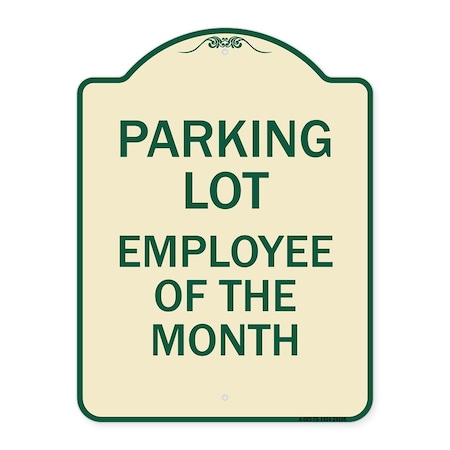 Signmission Employee of the Month Heavy-Gauge Aluminum Architectural Sign, 24" x 18", TG-1824-24105 A-DES-TG-1824-24105